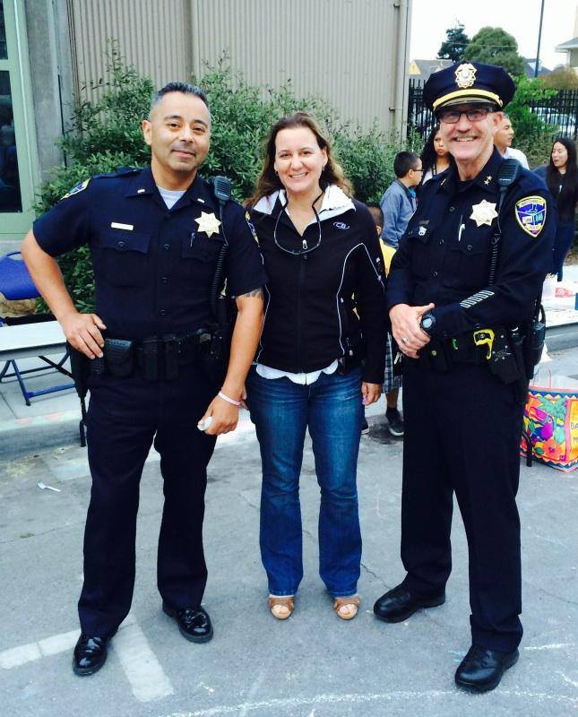 Police officers posing for the camera